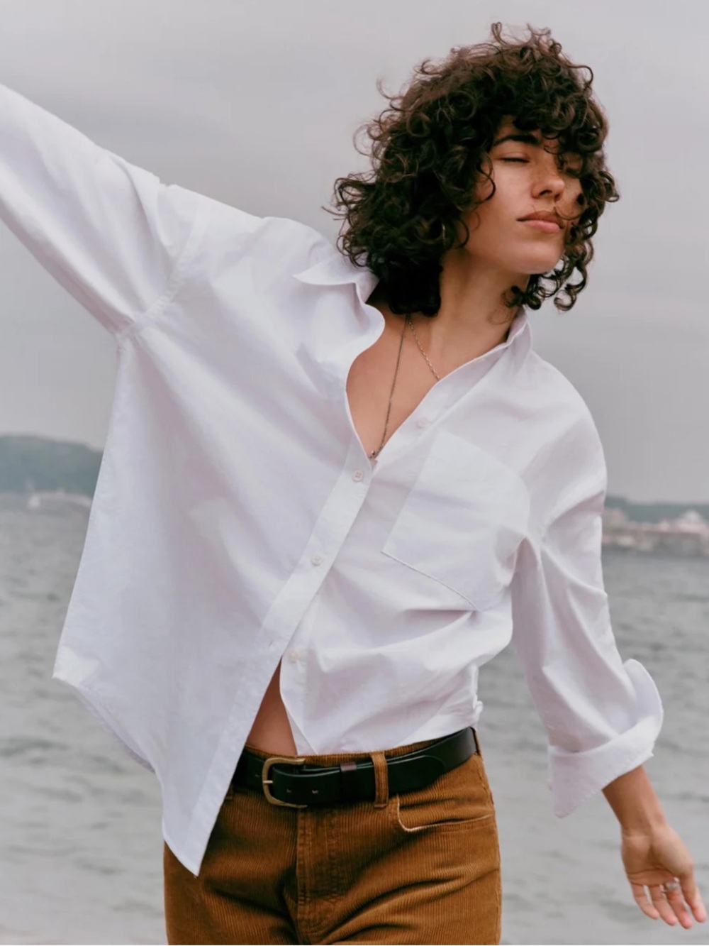 Faherty NWT Coastal Poplin Relaxed Shirt XX Large White Cotton Button Front